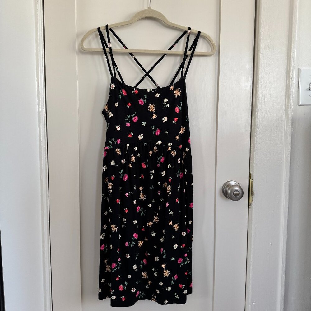 Floral Old Navy Fit & Flare Strappy Dress